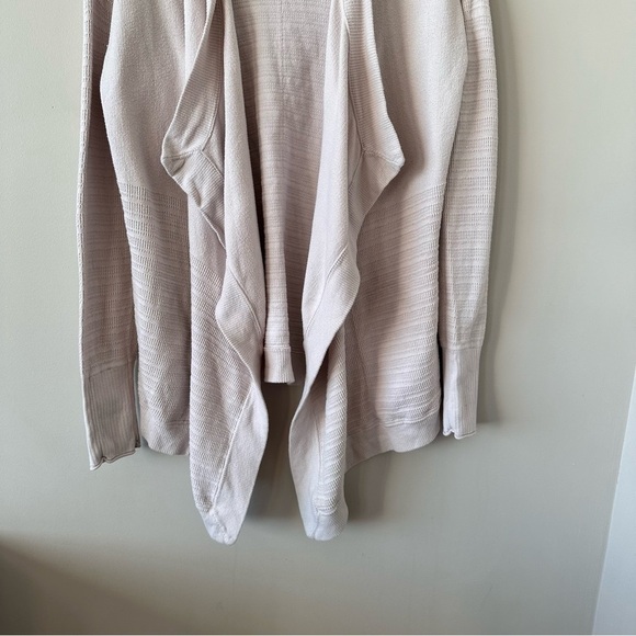 Lululemon-Open Cotton/Silk Waterfall Cardigan (Size:4) - Picture 8 of 11